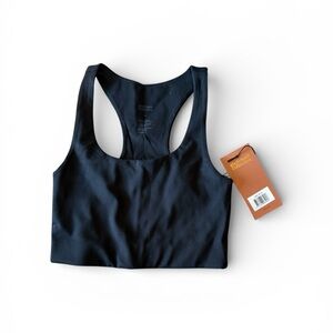 Girlfriend Collective Midnight Racerback Bra